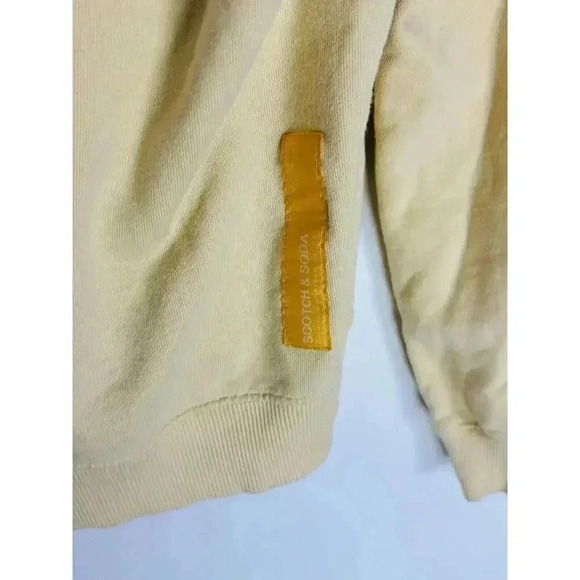 Scotch and Soda Unisex Organic Cotton Hoodie Yellow Medium, Campus, Fall, - Picture 5 of 8